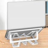 Maxbell Maxbell Portable Adjustable Laptop Stand Aluminum Foldable Accessories Universal White