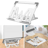 Maxbell Maxbell Portable Adjustable Laptop Stand Aluminum Foldable Accessories Universal White