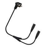 Maxbell Maxbell Y Splitter Power Cord 2 Flat Pins to IEC320 C7 1.8M for Laptop TV Computer