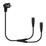 Maxbell Maxbell Y Splitter Power Cord 2 Flat Pins to IEC320 C7 1.8M for Laptop TV Computer