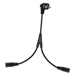 Maxbell Maxbell Y Splitter Power Cord 2 Flat Pins to IEC320 C7 1.8M for Laptop TV Computer