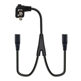 Maxbell Maxbell Y Splitter Power Cord 2 Flat Pins to IEC320 C7 1.8M for Laptop TV Computer