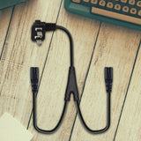 Maxbell Maxbell Y Splitter Power Cord 2 Flat Pins to IEC320 C7 1.8M for Laptop TV Computer