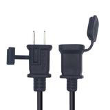Maxbell Maxbell 1-15P Male to 1-15R Female Power Cable Black Power Adapter Cord 2 Prong 1M