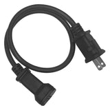 Maxbell Maxbell 1-15P Male to 1-15R Female Power Cable Black Power Adapter Cord 2 Prong 1M