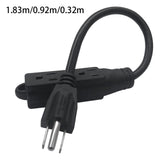 Maxbell Maxbell US Power Extension Cord Cable 5-15P to 5-15R Universal Multifunctional 1.83m