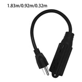 Maxbell Maxbell US Power Extension Cord Cable 5-15P to 5-15R Universal Multifunctional 1.83m