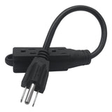 Maxbell Maxbell US Power Extension Cord Cable 5-15P to 5-15R Universal Multifunctional 0.92m