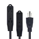 Maxbell Maxbell US Power Extension Cord Cable 5-15P to 5-15R Universal Multifunctional 0.92m