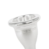 Maxbell Tuba Mouthpiece Good Air Tightness Music Parts for Professional Players Argent