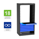 Maxbell Video Game Storage Tower Holder Stability Game Holder Rack for Blu-Ray disks