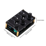 Maxbell Stereo 4 Channel Line Mixer Karaoke Sound Mixer Volume Adjustment for Party