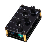 Maxbell Stereo 4 Channel Line Mixer Karaoke Sound Mixer Volume Adjustment for Party