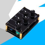 Maxbell Stereo 4 Channel Line Mixer Karaoke Sound Mixer Volume Adjustment for Party