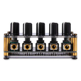 Maxbell Stereo 4 Channel Line Mixer Karaoke Sound Mixer Volume Adjustment for Party