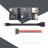 Maxbell 19Pin Motherboard Splitter Replaces Parts USB 3.0 Hub USB Adapter Conector Style B