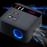Maxbell car Inverter Car Converter Energy Saving Efficient Conversion Black