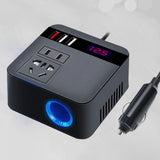 Maxbell car Inverter Car Converter Energy Saving Efficient Conversion Black
