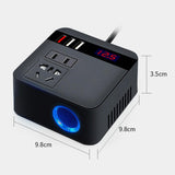 Maxbell car Inverter Car Converter Energy Saving Efficient Conversion Black