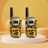 Maxbell Kids Walkie Talkie Long Distance 3km for 3-12 Years Old Boys Girls Outside Yellow