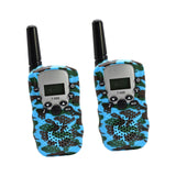 Maxbell Kids Walkie Talkie Long Distance 3km for 3-12 Years Old Boys Girls Outside Blue