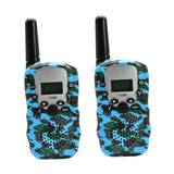 Maxbell Kids Walkie Talkie Long Distance 3km for 3-12 Years Old Boys Girls Outside Blue