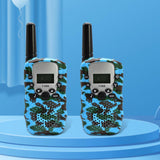 Maxbell Kids Walkie Talkie Long Distance 3km for 3-12 Years Old Boys Girls Outside Blue