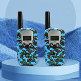 Maxbell Kids Walkie Talkie Long Distance 3km for 3-12 Years Old Boys Girls Outside Blue