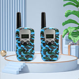 Maxbell Kids Walkie Talkie Long Distance 3km for 3-12 Years Old Boys Girls Outside Blue