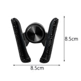 Maxbell Car Phone Holder Car Interior Accessories clip Bling for Phone Pad Black