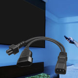Maxbell C14 to C5 Power Cable 3 Pin to 3 Pin Stable Transmission Low Resistance