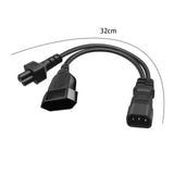 Maxbell C14 to C5 Power Cable 3 Pin to 3 Pin Stable Transmission Low Resistance