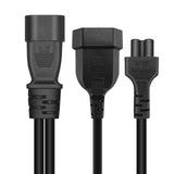 Maxbell C14 to C5 Power Cable 3 Pin to 3 Pin Stable Transmission Low Resistance