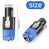 Maxbell Speaker Male to 1/4 inch TS Female Adapter High Fidelity for Loudspeaker