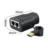 Maxbell RJ45 Network Splitter Adapter Extender Connecter for Cat5 Cat5E
