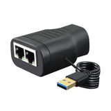 Maxbell RJ45 Network Splitter Adapter Extender Connecter for Cat5 Cat5E