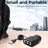 Maxbell RJ45 Network Splitter Adapter Extender Connecter for Cat5 Cat5E