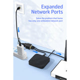 Maxbell RJ45 Network Splitter Adapter Extender Connecter for Cat5 Cat5E