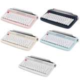 Maxbell Typewriter Keyboard 84 Keys Bluetooth5.0 Professional Compact for Tablet white