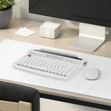 Maxbell Typewriter Keyboard 84 Keys Bluetooth5.0 Professional Compact for Tablet white
