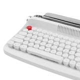 Maxbell Typewriter Keyboard 84 Keys Bluetooth5.0 Professional Compact for Tablet white
