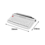Maxbell Typewriter Keyboard 84 Keys Bluetooth5.0 Professional Compact for Tablet white