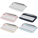 Maxbell Typewriter Keyboard 84 Keys Bluetooth5.0 Professional Compact for Tablet white