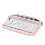 Maxbell Typewriter Keyboard 84 Keys Bluetooth5.0 Professional Compact for Tablet pink
