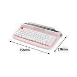 Maxbell Typewriter Keyboard 84 Keys Bluetooth5.0 Professional Compact for Tablet pink