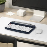 Maxbell Typewriter Keyboard 84 Keys Bluetooth5.0 Professional Compact for Tablet navy