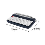 Maxbell Typewriter Keyboard 84 Keys Bluetooth5.0 Professional Compact for Tablet navy
