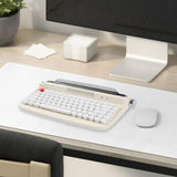 Maxbell Typewriter Keyboard 84 Keys Bluetooth5.0 Professional Compact for Tablet beige