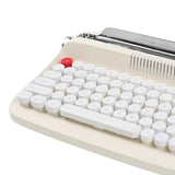 Maxbell Typewriter Keyboard 84 Keys Bluetooth5.0 Professional Compact for Tablet beige