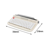 Maxbell Typewriter Keyboard 84 Keys Bluetooth5.0 Professional Compact for Tablet beige